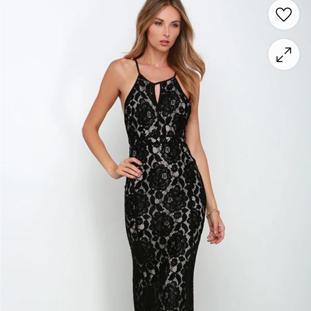 Lulu’s Black Lace Dress
